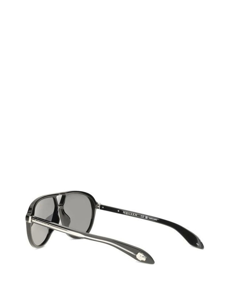 Alexander McQueen Sunglasse in black, Acetate — view 3