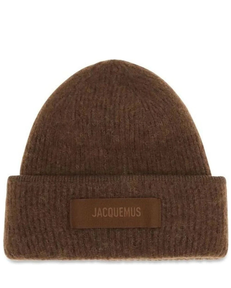 Jacquemus Beanie in brown, Alpaca Vicugna
