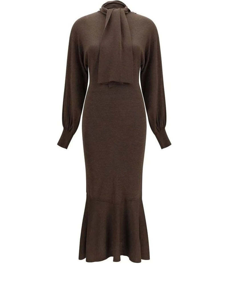 Jacquemus Dresse in brown, Silk