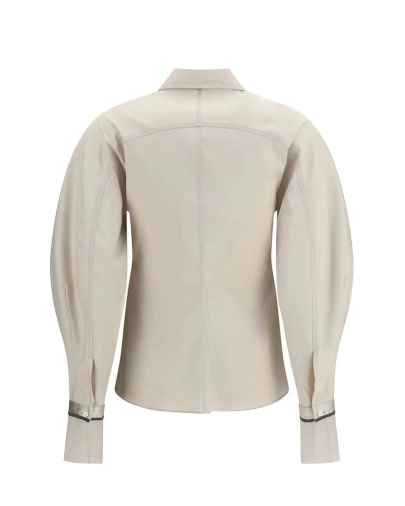 Brunello Cucinelli Blouse in beige, Cotton — view 2