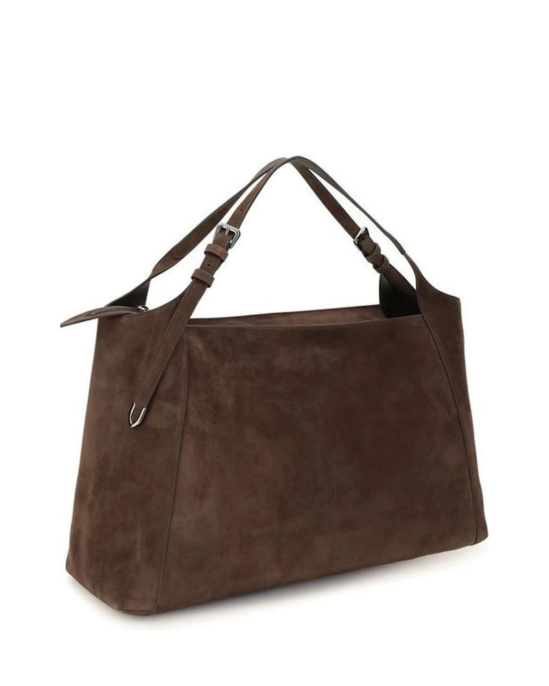 Brunello Cucinelli Hobo Bag in brown, Suede — view 2