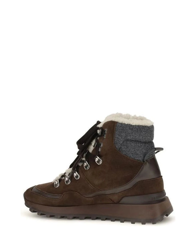 Brunello Cucinelli Boots in brown, Suede — view 3