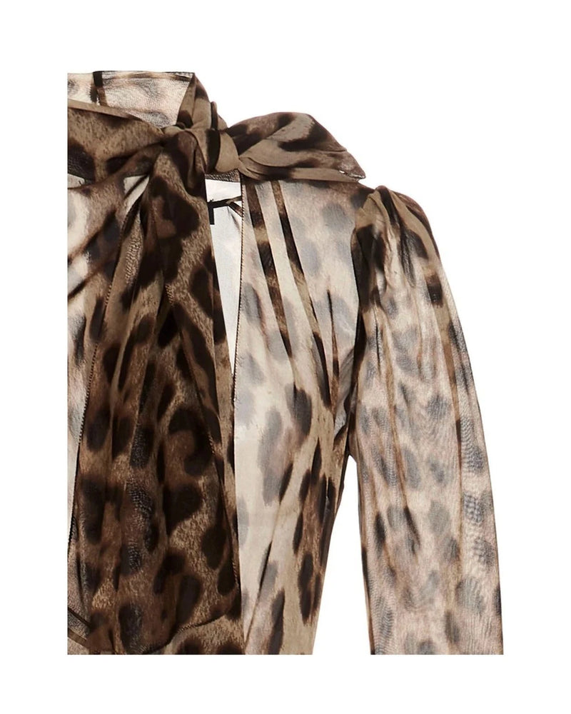 Dolce & Gabbana Dresse in brown, Silk — view 3