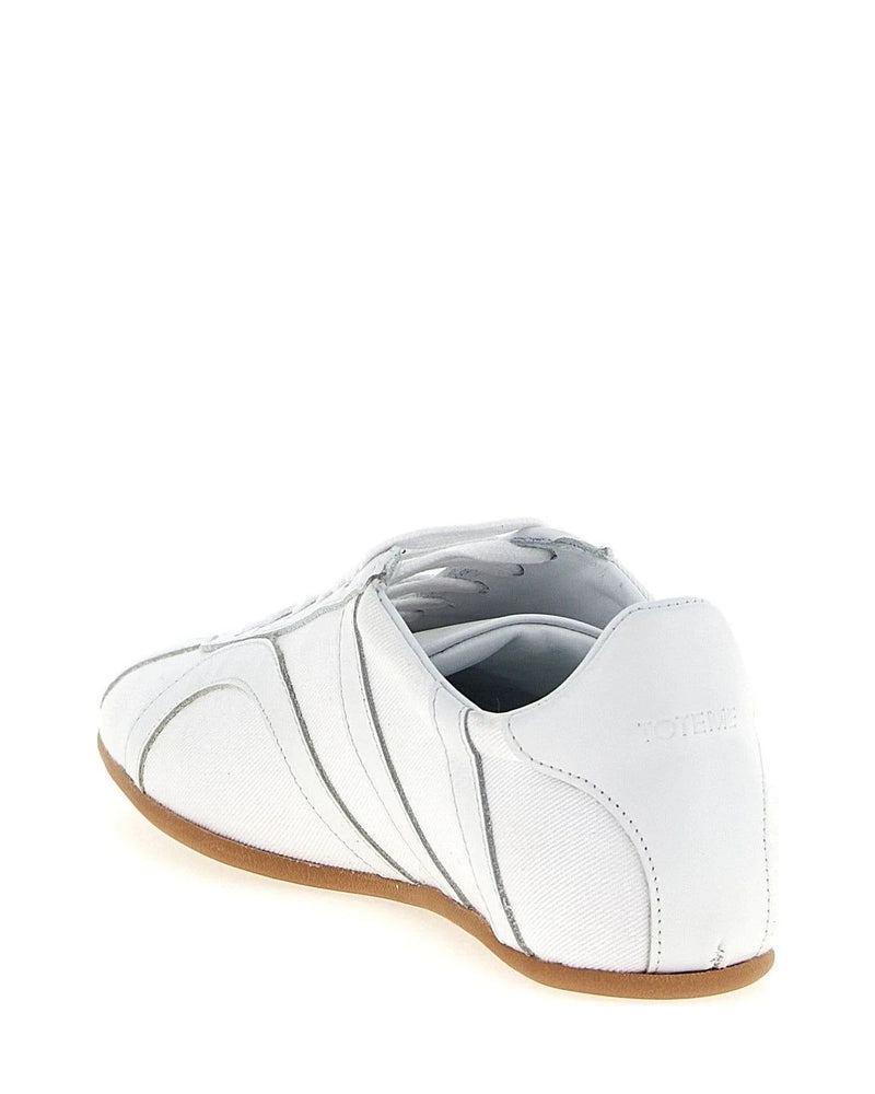 Toteme Sneakers in white, Recycled Cotton — view 3