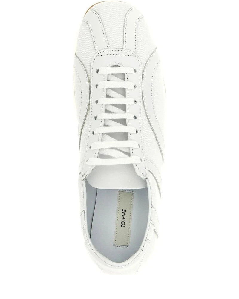 Toteme Sneakers in white, Recycled Cotton — view 4