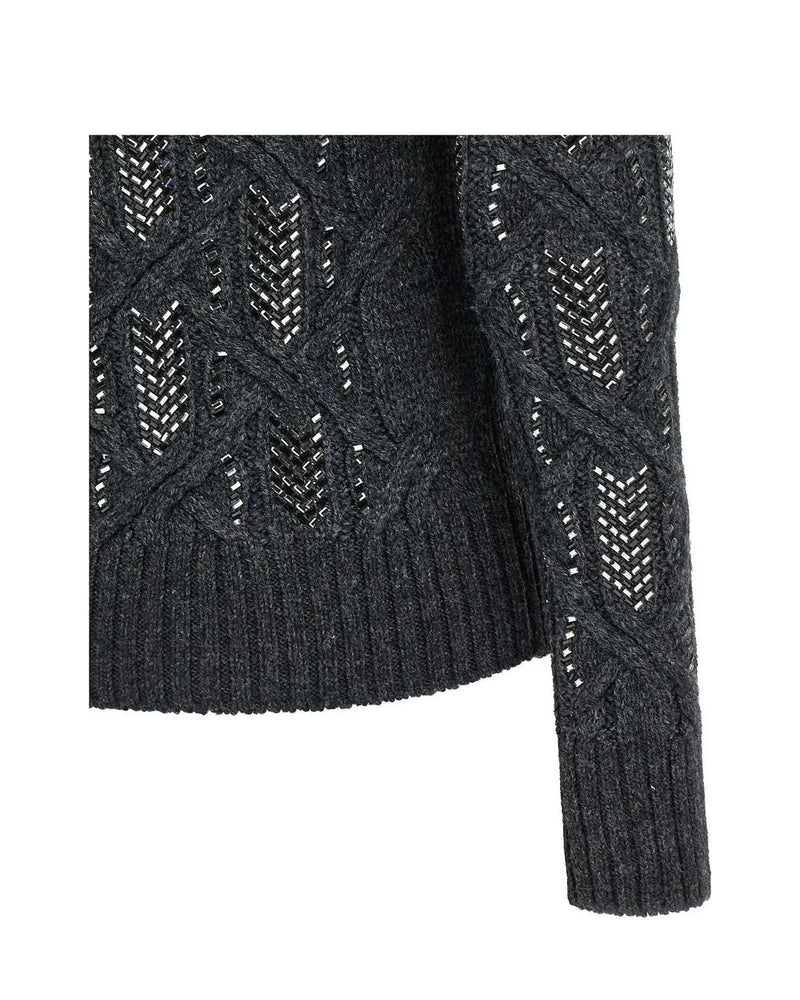 Ermanno Scervino Sweater in gray, Virgin Wool — view 4