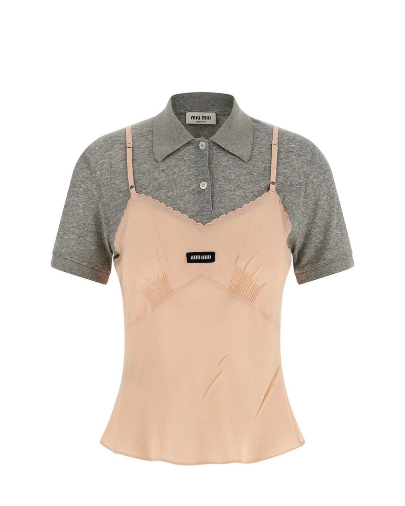 Miu Miu T-Shirt in multicolor, Silk