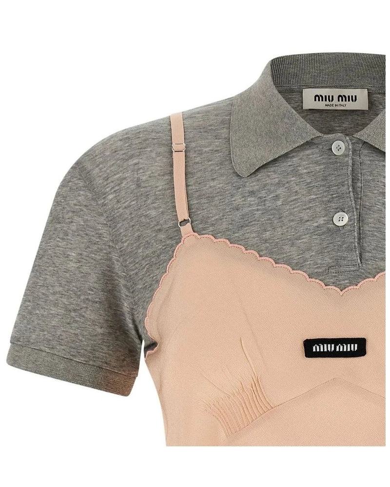 Miu Miu T-Shirt in multicolor, Silk — view 3