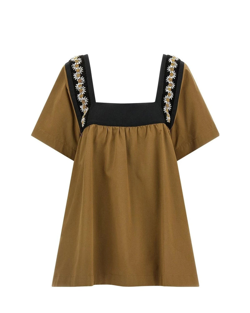 Prada Blouse in beige, Cotton