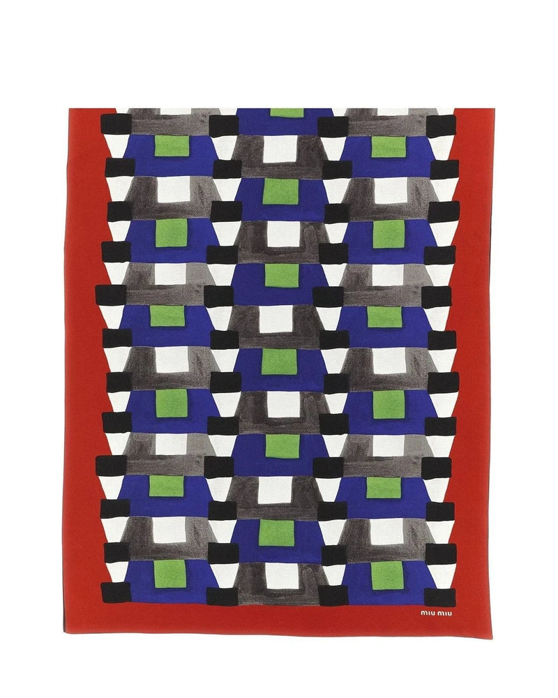 Miu Miu Scarves & Shawl in multicolor, Silk — view 2