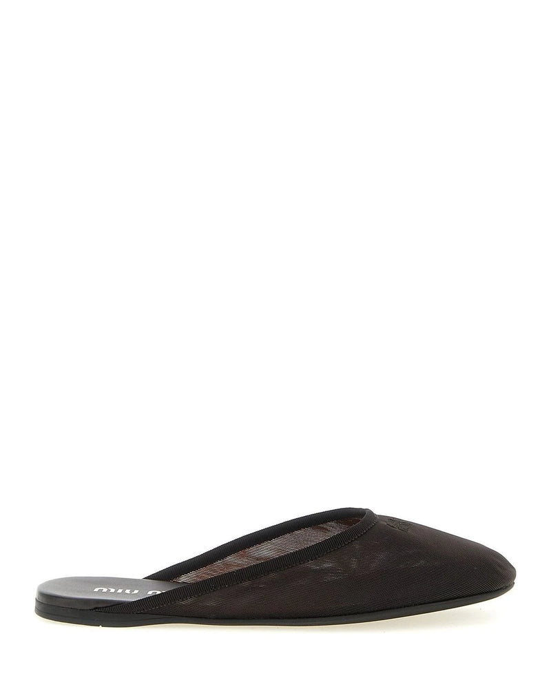 Miu Miu Black Slippers