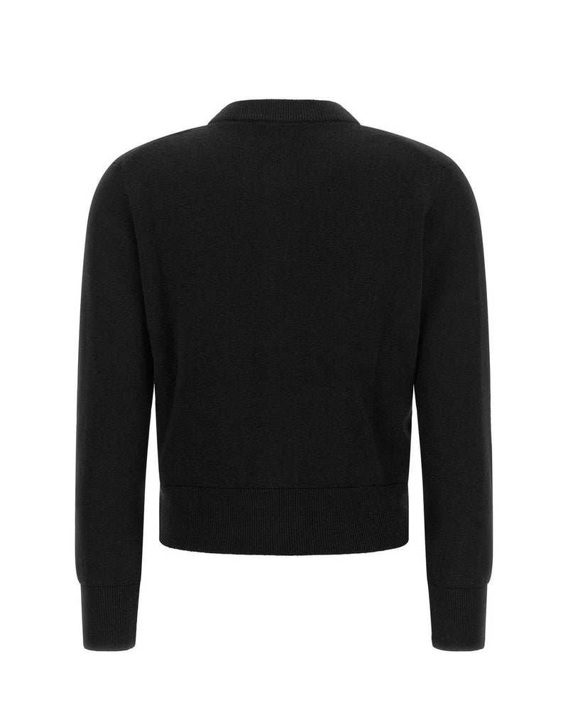 Ami Paris Cardigan in black, Wool — view 2