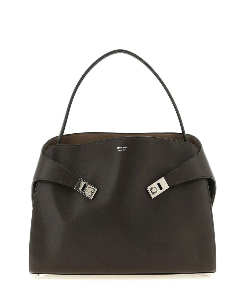 Ferragamo Shoulder Bag in brown, Calfskin Leather