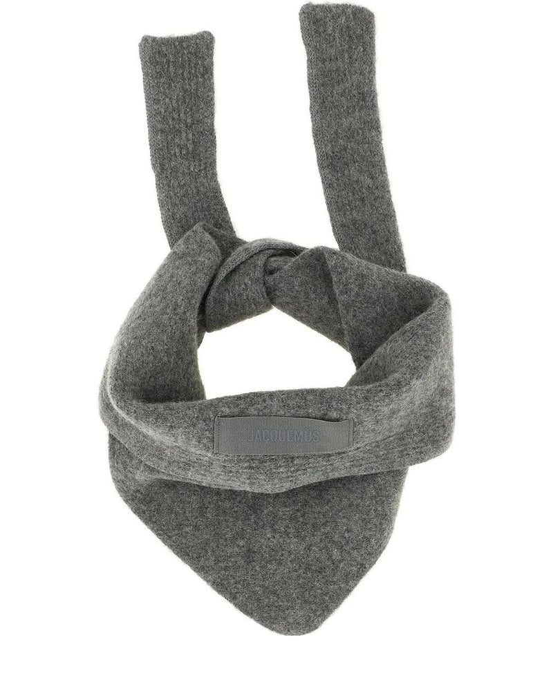 Jacquemus Scarves & Shawl in gray, Alpaca Wool