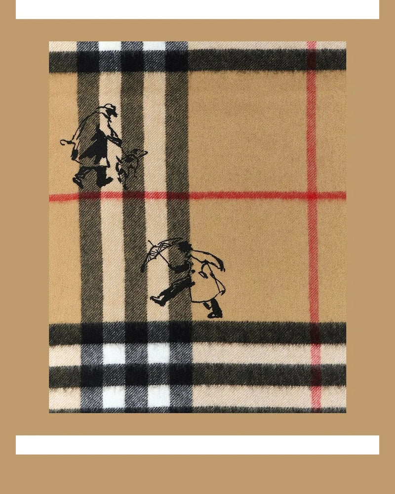 Burberry Scarves & Shawl in beige, Cashmere — view 3