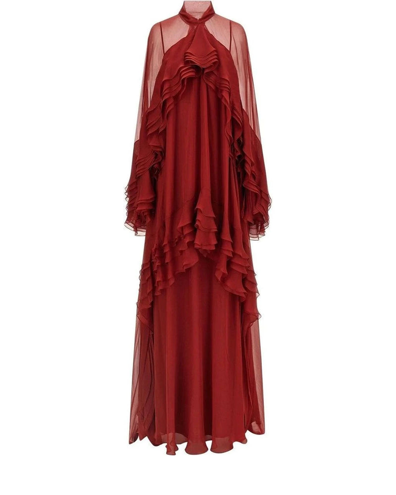 Alberta Ferretti Dresse in red, Silk