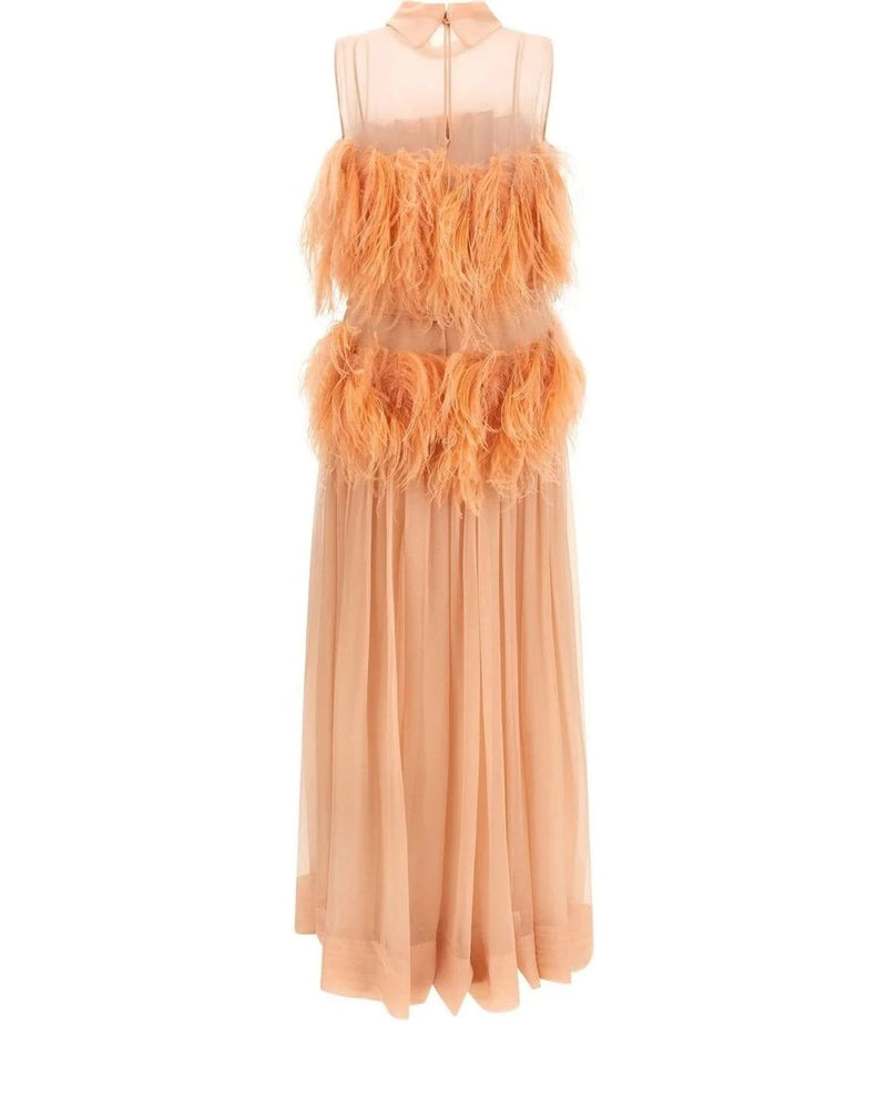 Alberta Ferretti Dresse in orange, Silk — view 2