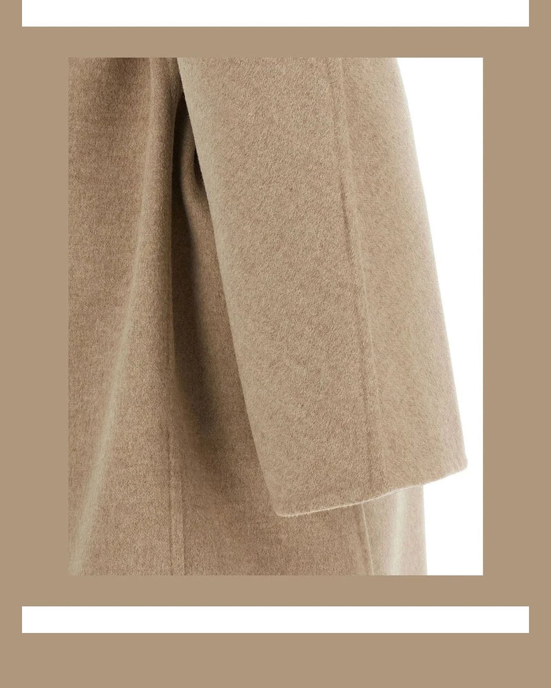Ferragamo Wrap Coat in beige — view 4