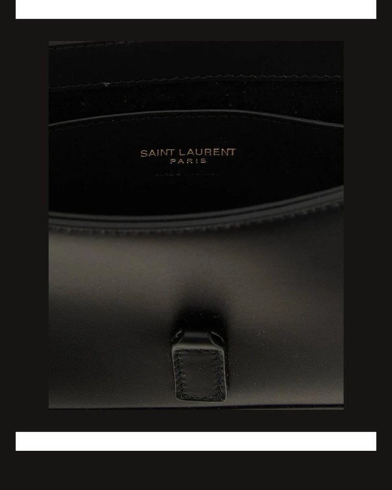 Saint Laurent Shoulder Bag in black, Calfskin Leather — view 4