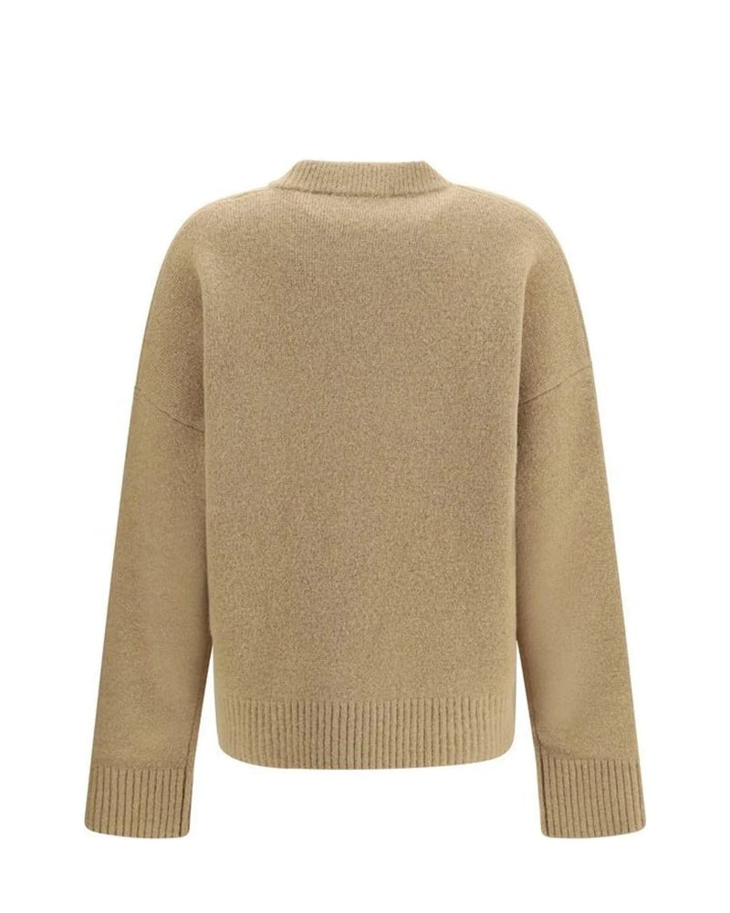 Ami Paris Sweater in beige, Alpaca Vicugna — view 2