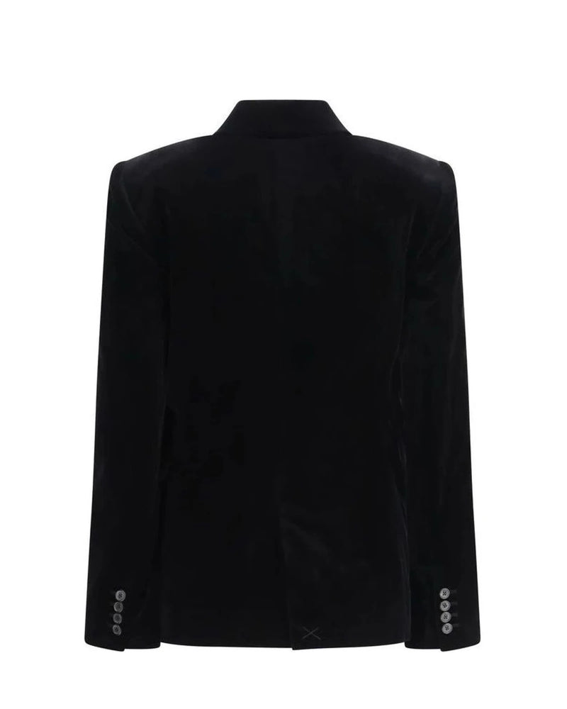 Khaite Sport Jacket in black, Cotton — view 2