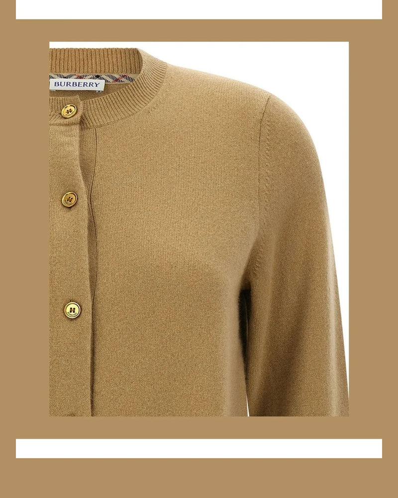 Burberry Cardigan in beige, Cashmere — view 3