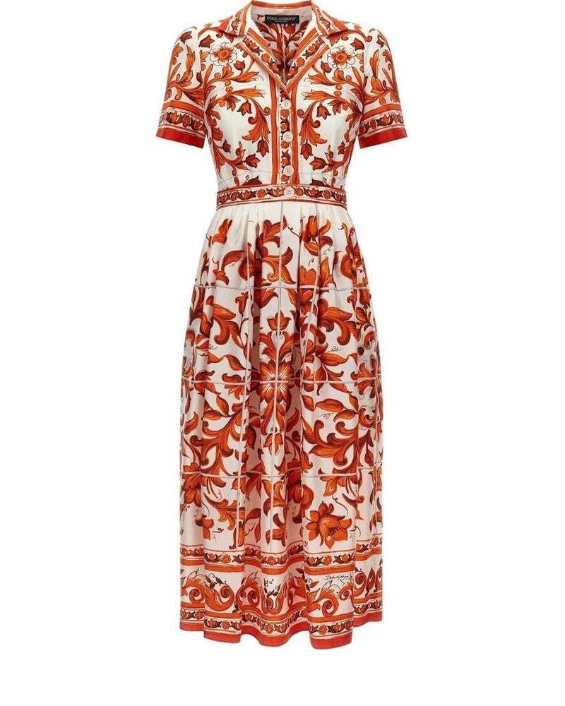 Dolce & Gabbana Dresse in orange, Silk