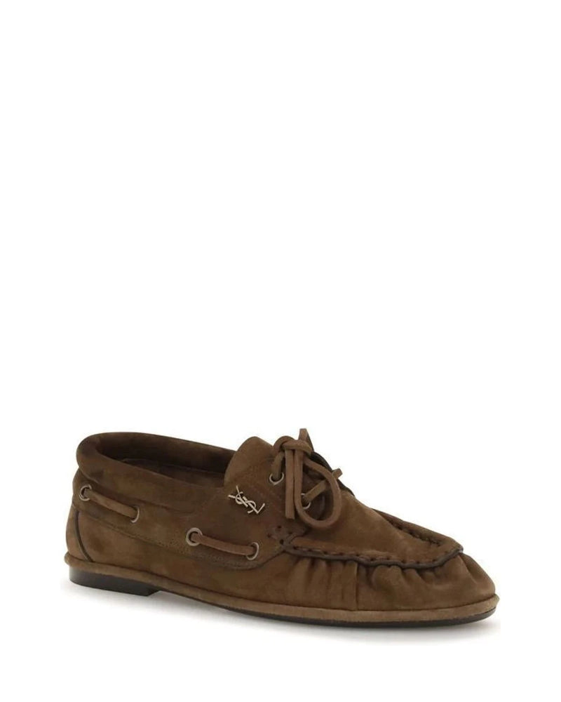 Saint Laurent Loafers in brown, Suede — view 2