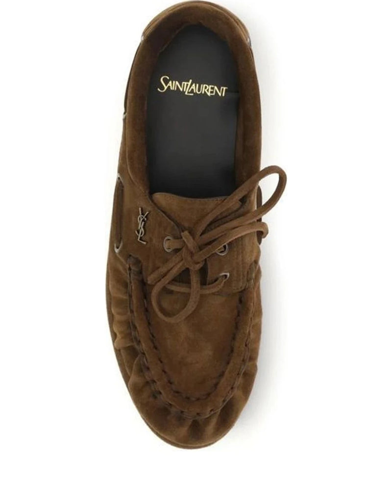 Saint Laurent Loafers in brown, Suede — view 4