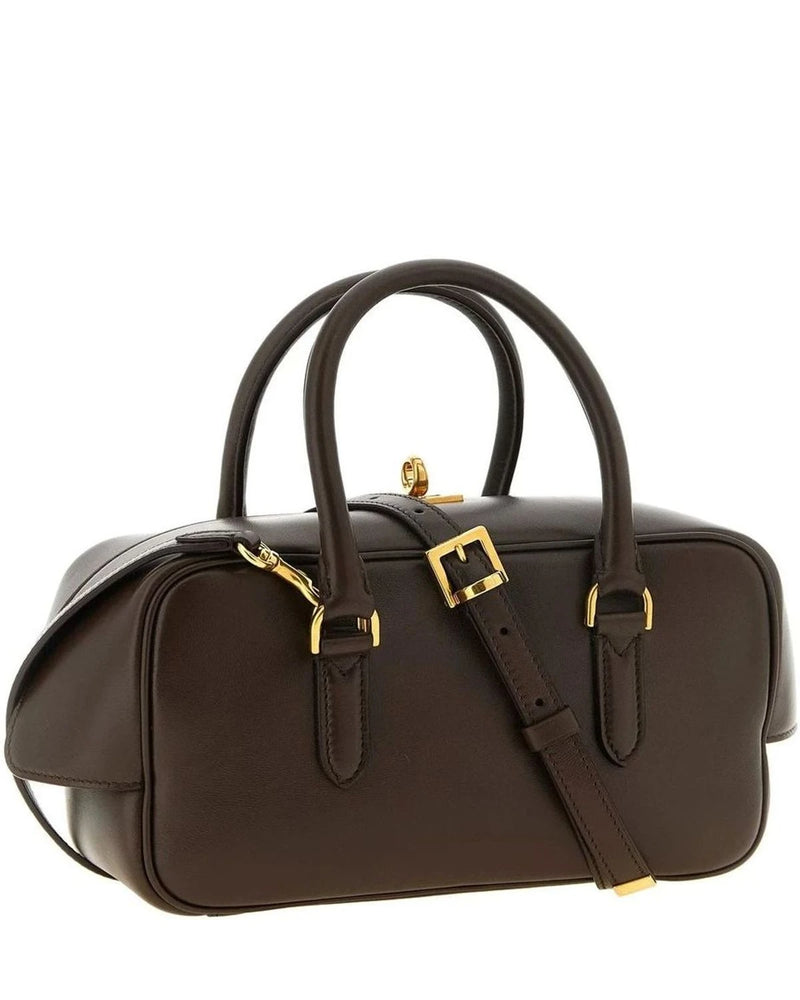 Balenciaga Satchel Bag in brown, Lamb Leather — view 2