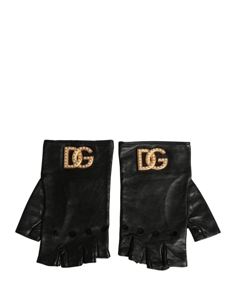Dolce & Gabbana Gloves & Mitten in black, Leather