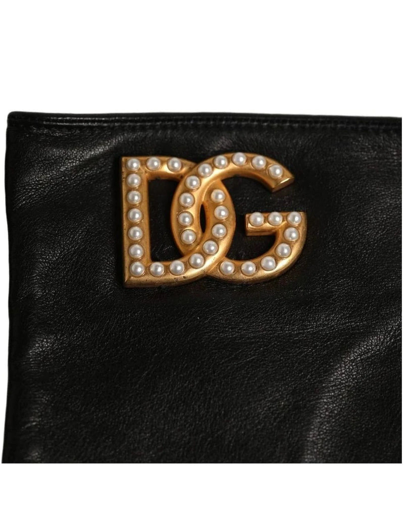 Dolce & Gabbana Gloves & Mitten in black, Leather — view 2