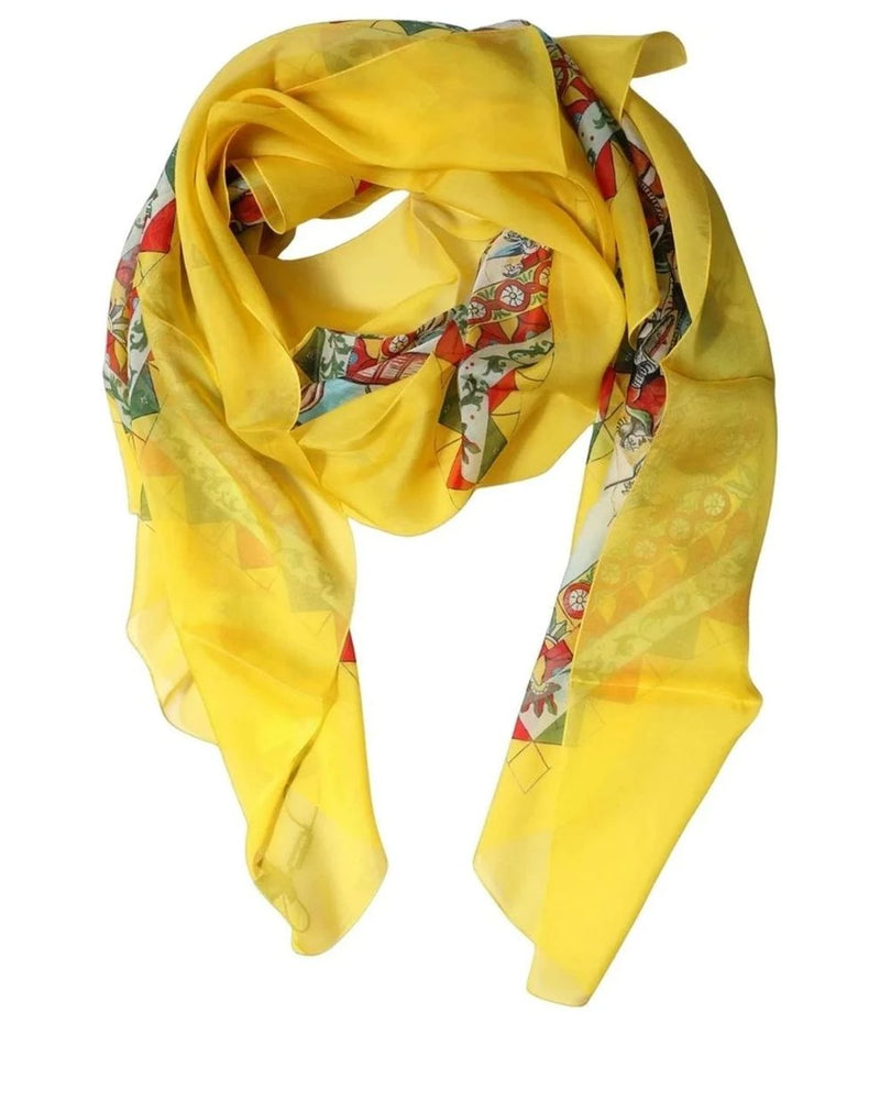 Dolce & Gabbana Scarves & Shawl in yellow, Silk