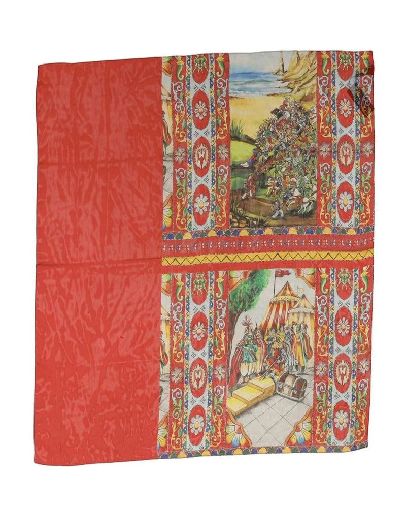 Dolce & Gabbana Scarves & Shawl in red, Silk — view 2