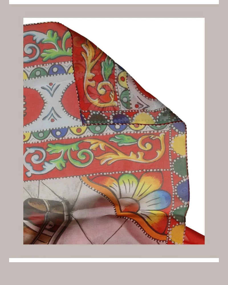 Dolce & Gabbana Scarves & Shawl in red, Silk — view 3