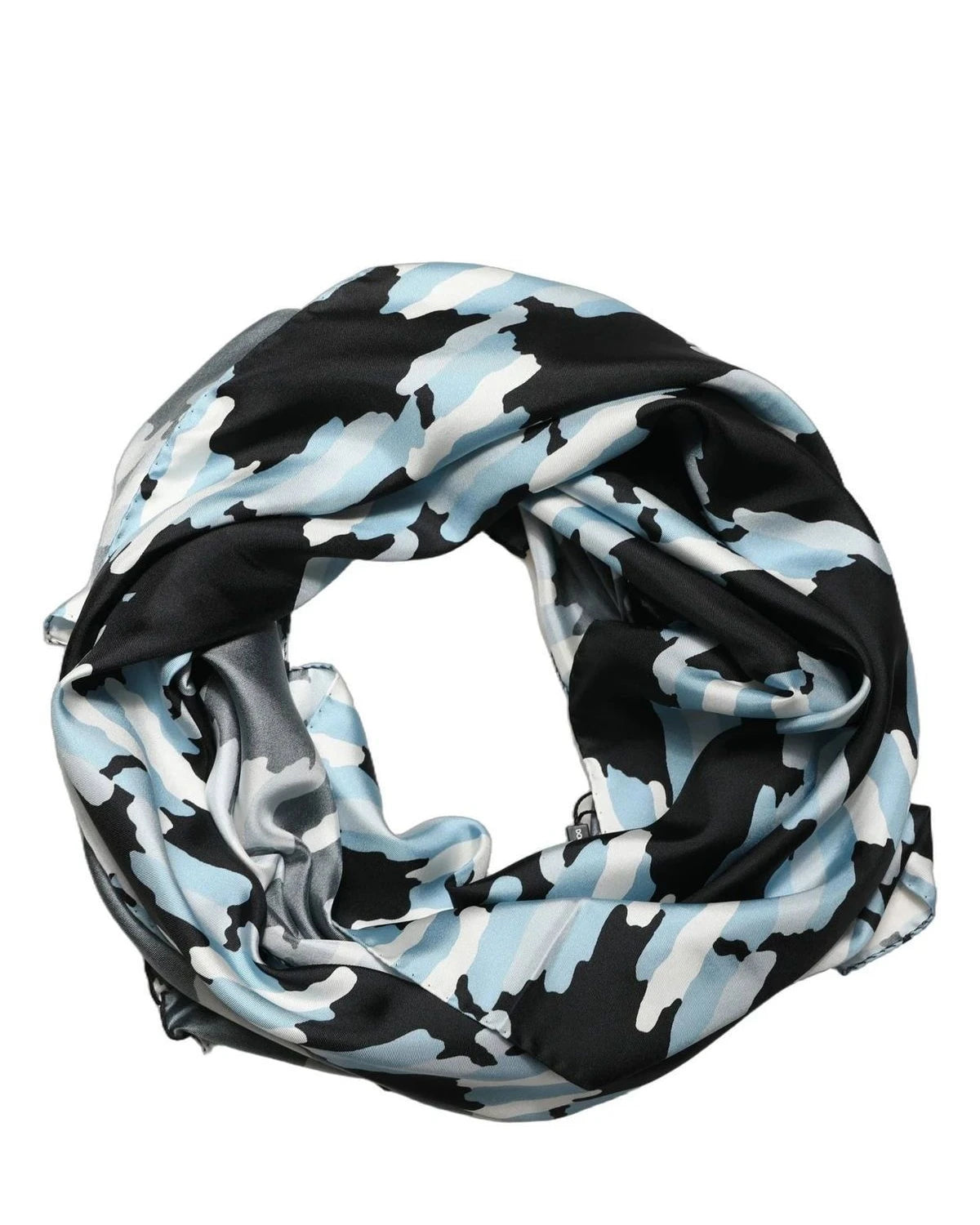 Dolce & Gabbana Abstract Black Scarf
