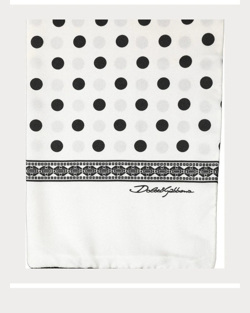 Dolce & Gabbana Scarves & Shawl in white, Silk — view 3