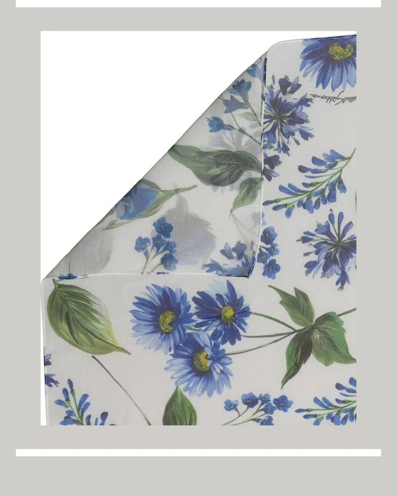 Dolce & Gabbana Scarves & Shawl in blue, Polyester — view 4