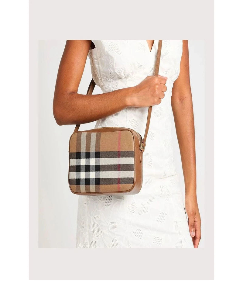 Burberry Cross Body Bag in brown, Leather — view 2