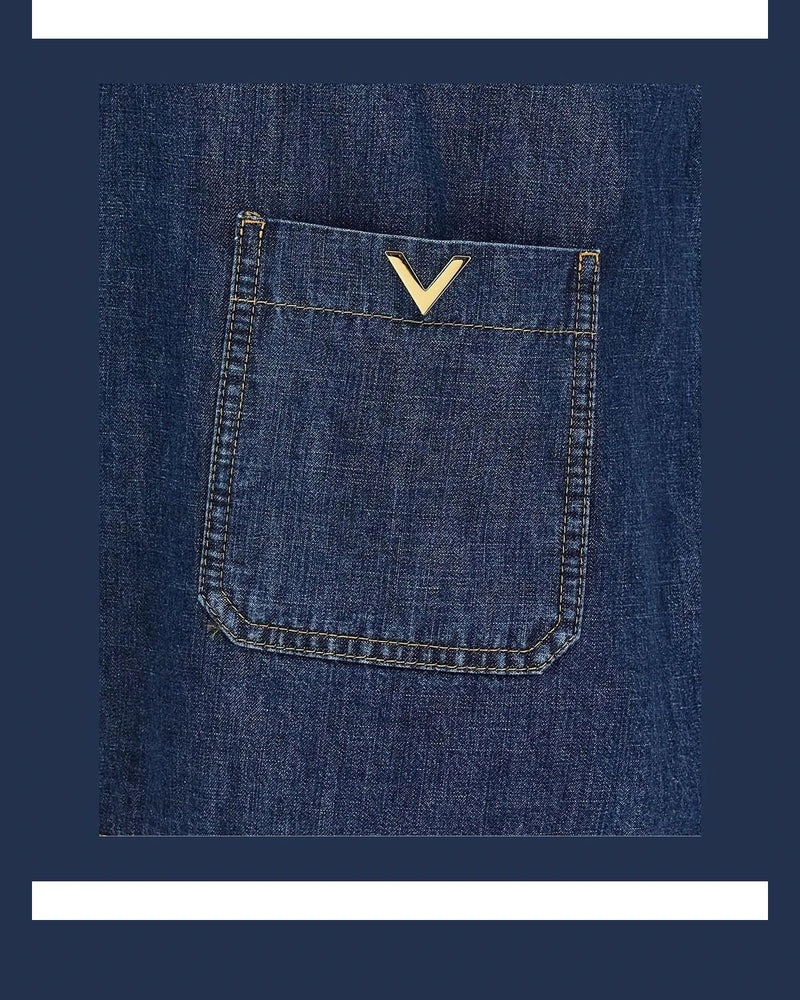 Valentino Garavani Dress Shirt in blue, Cotton — view 4