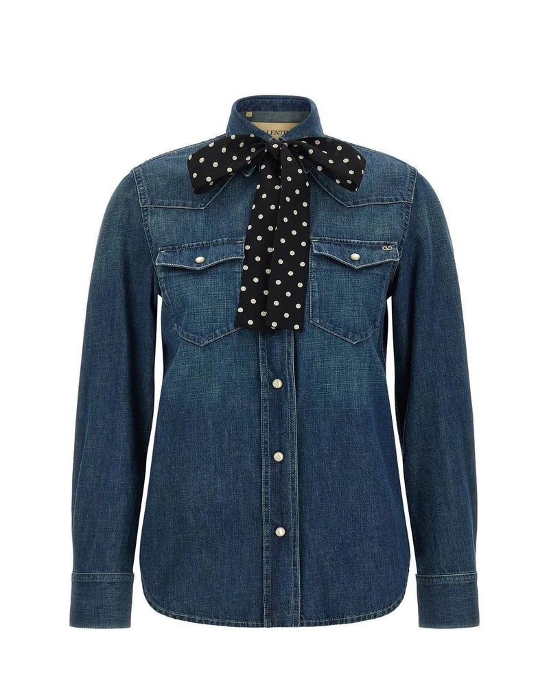Valentino Garavani Dress Shirt in blue, Cotton