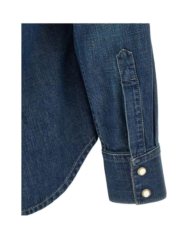 Valentino Garavani Dress Shirt in blue, Cotton — view 4