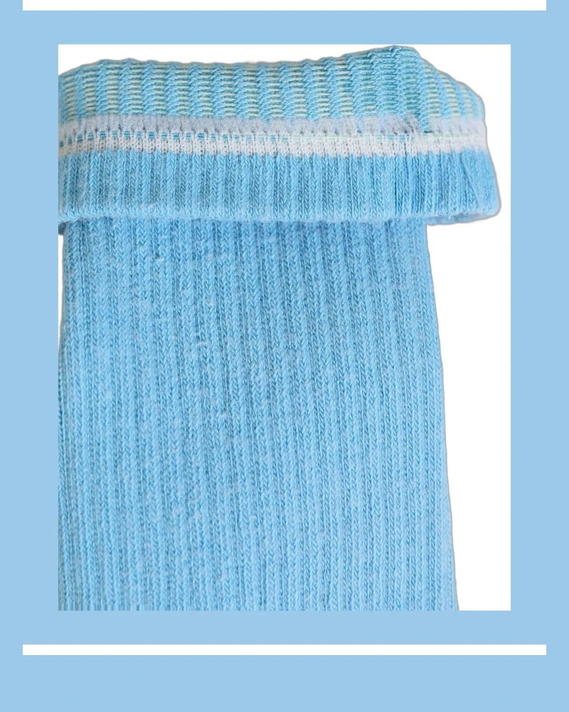 Dolce & Gabbana Crew Sock in blue, Cotton — view 5