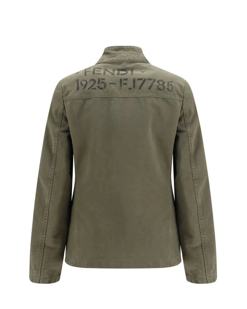 Fendi Bolero Jacket in green, Cotton — view 2
