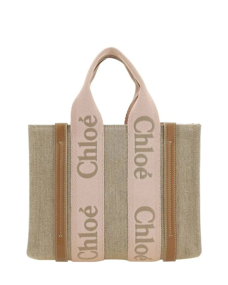 Chloé Tote Bag in beige, Linen