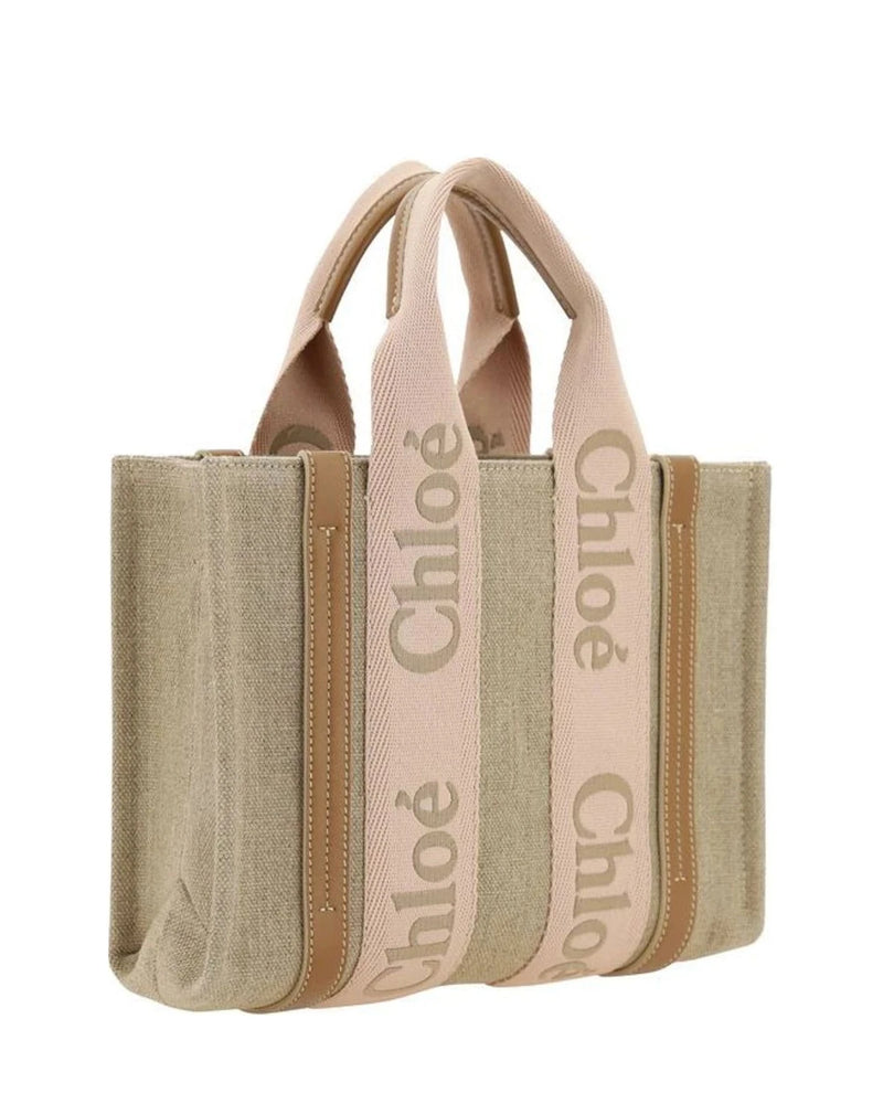 Chloé Tote Bag in beige, Linen — view 2