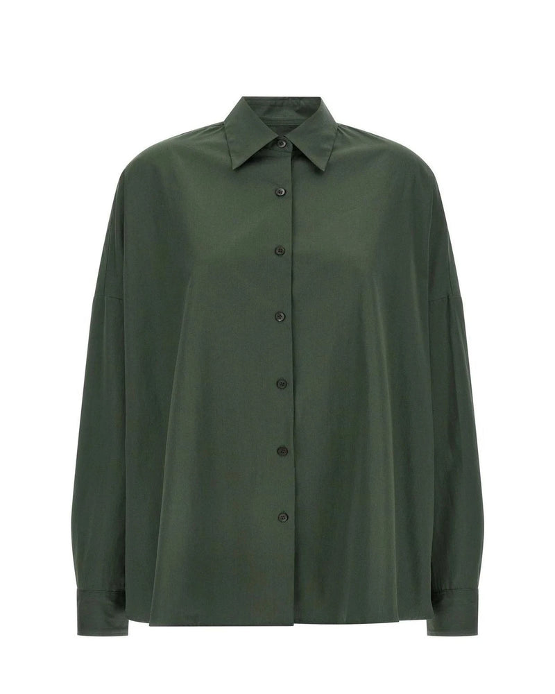 Dries Van Noten Dress Shirt in green, Cotton