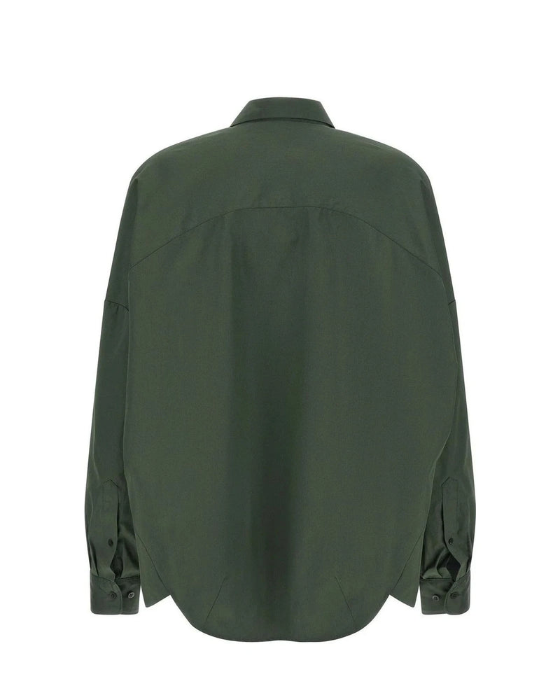 Dries Van Noten Dress Shirt in green, Cotton — view 2