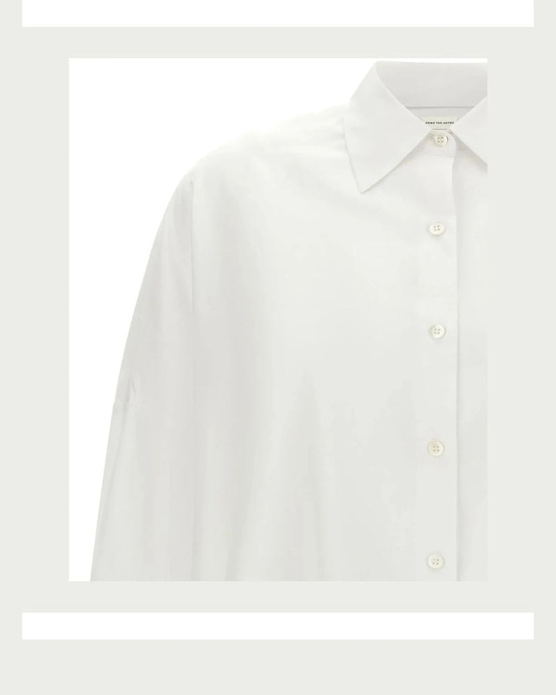 Dries Van Noten Dress Shirt in white, Cotton — view 3