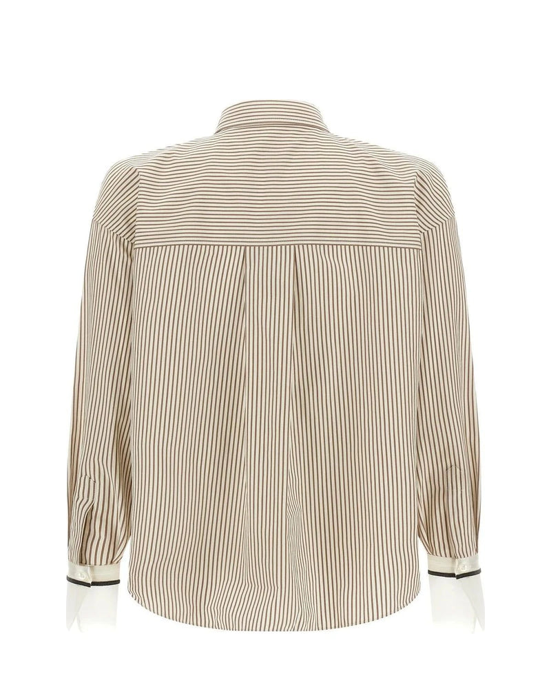 Brunello Cucinelli Dress Shirt in beige, Cotton — view 2